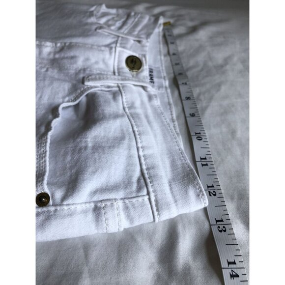 Frame Women's Le Skinny De Jeanne Crop Jeans Size 25 White Mid Rise Coastal - Picture 9 of 11